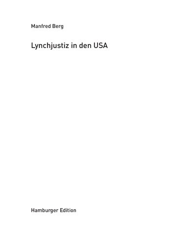 Lynchjustiz in den USA