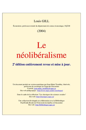 Le néolibéralisme