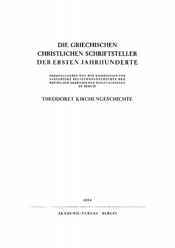 Theodoret Kirchengeschichte