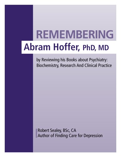 Niacin Vitamin B3 - Remembering Abram Hoffer MD PhD , Father of Niacin Vitamin B3 Therapy for Schizophrenia