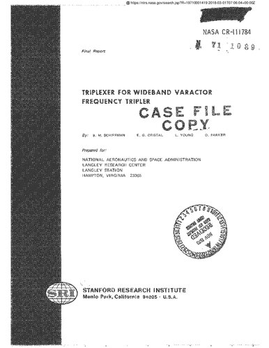 Triplexer For Wideband Varactor Frequency