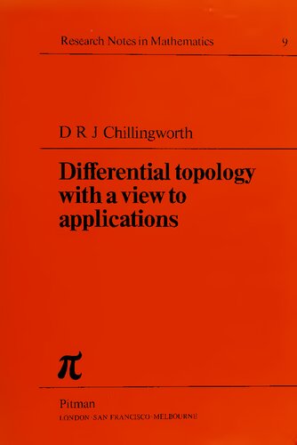 Differential topology with a view to applications