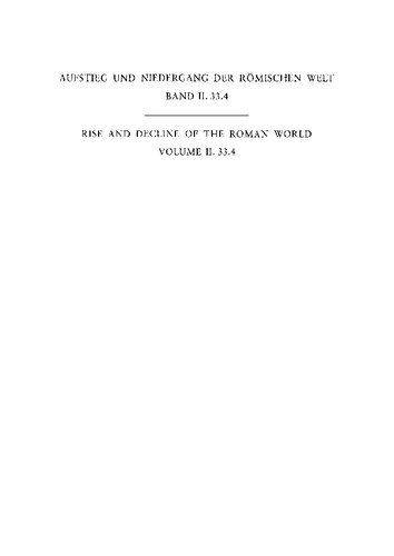 Geschichte u. Kultur Roms im Spiegel d. neueren Forschung ;2. Principat. Bd. 33. Sprache und Literatur