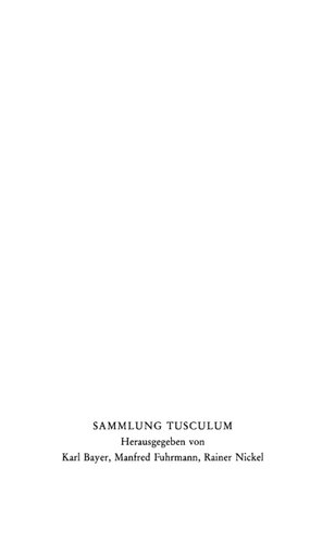 C. Plinius Secundus d. Ä. Naturkunde. Lateinisch-deutsch. Buch I Vorrede. Inhaltsverzeichnis des Gesamtwerkes. Fragmente – Zeugnisse