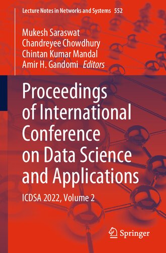 Proceedings of International Conference on Data Science and Applications: ICDSA 2022, Volume 2