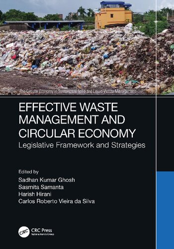 Effective Waste Management and Circular Economy: Legislative Framework and Strategies