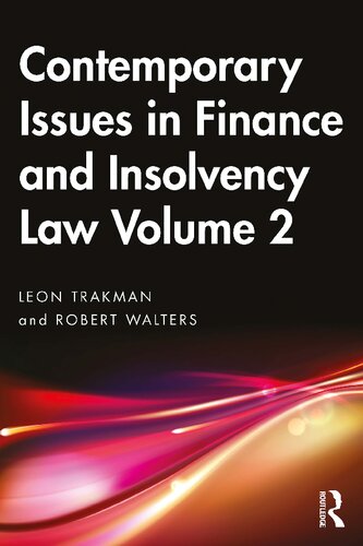 Contemporary Issues in Finance and Insolvency Law, Volume 2