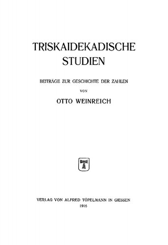 Triskaidekadische Studien