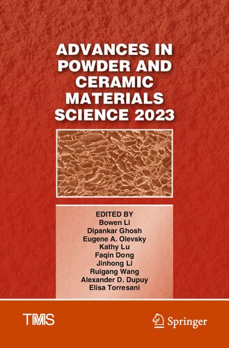 Advances in Powder and Ceramic Materials Science 2023