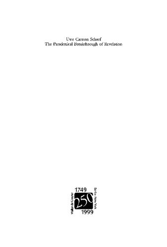 The Paradoxical Breakthrough of Revelation: Interpreting the Divine-Human Interplay in Tillich's Work 1913-1964