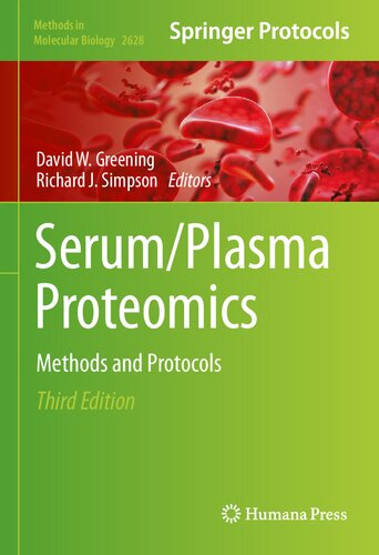 Serum/Plasma Proteomics: Methods and Protocols