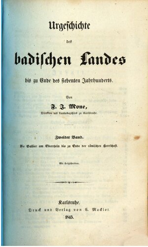 Die Gallier am Oberrhein bis zu Ende der römischen Herrschaft