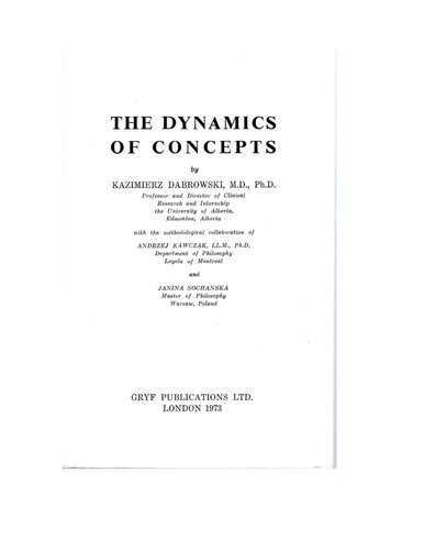 The Dynamics of Concepts