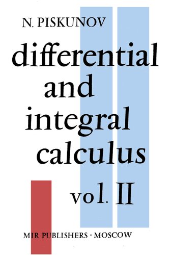 Differential and Integral Calculus Vol. II