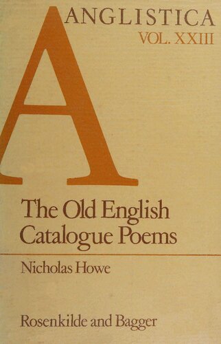 The Old English Catalogue Poems