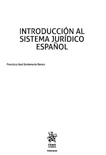 Introducción al sistema jurídico español