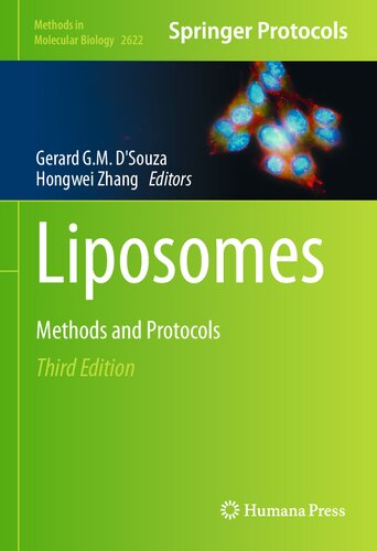 Liposomes: Methods and Protocols