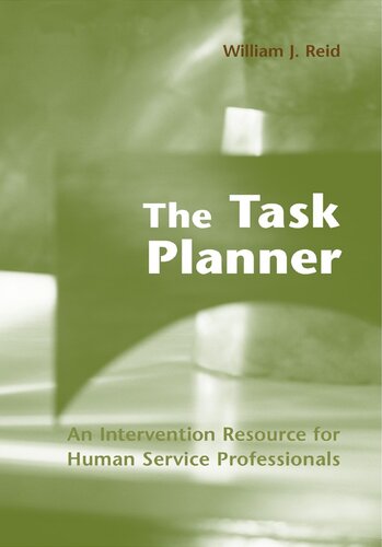 The Task Planner: An Intervention Resource for Human Service Professionals