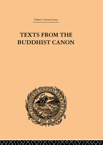 Texts from the Buddhist Canon: Commonly Known as Dhammapada