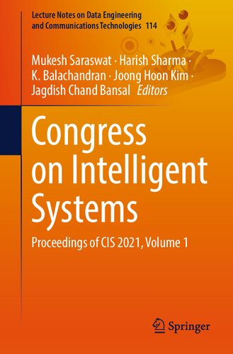 Congress on Intelligent Systems. Proceedings of CIS 2021