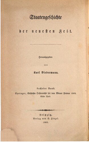 Der Verfall des alten Reiches