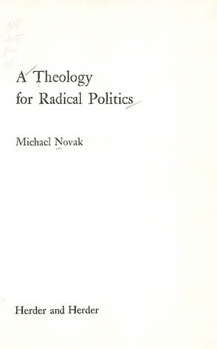 Theology for Radical Politics