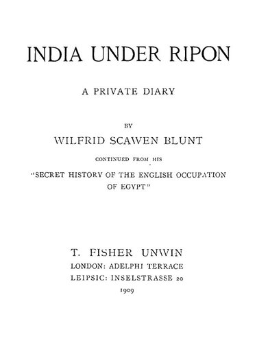 India Under Ripon