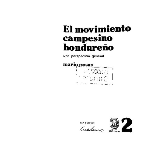 El movimiento campesino hondureño: una perspectiva general