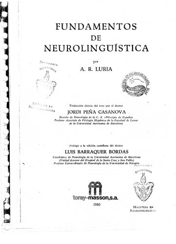 Fundamentos de neurolingüística