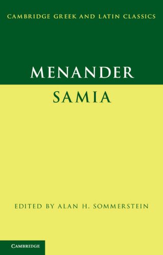 Menander: Samia (The Woman from Samos)