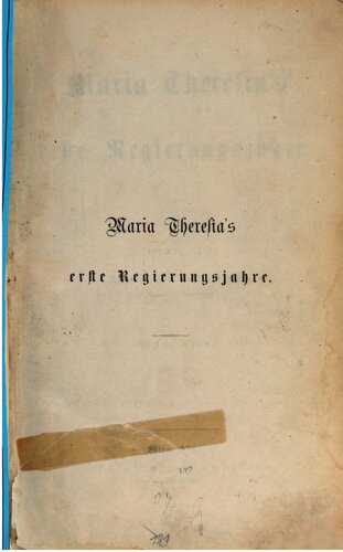 Maria Theresias erste Regierungsjahre / 1740-1741