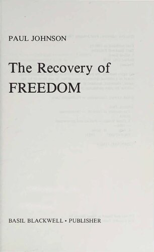 Recovery of Freedom