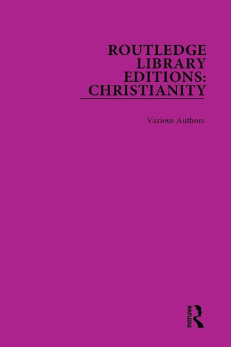 Routledge Library Editions: Christianity, 15-Volume Set