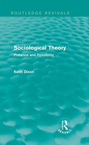 Sociological Theory (Routledge Revivals)