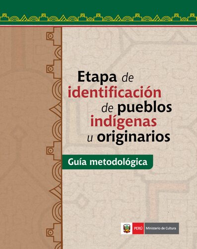 Etapa de identificación de pueblos indígenas u originarios.Guía Metodológica