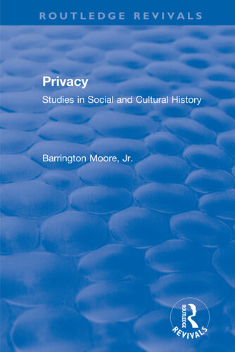 Privacy: Studies in Social and Cultural History