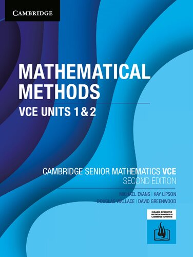 Cambridge Senior Mathematics: Mathematical Methods VCE Units 1 & 2