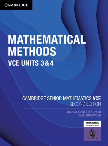 Cambridge Senior Mathematics VCE: Mathematical Methods VCE Units 3 & 4