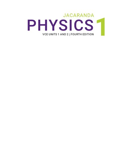 Jacaranda Physics 1: VCE Units 1 & 2