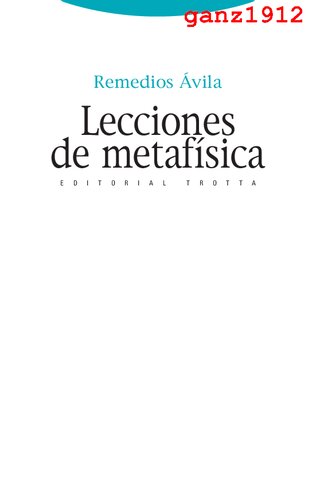 Lecciones de metafísica