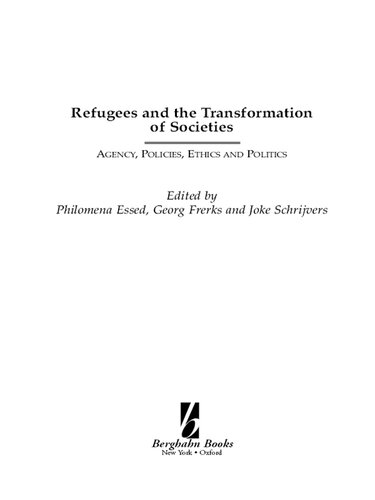 Refugees and the Transformation of Societies