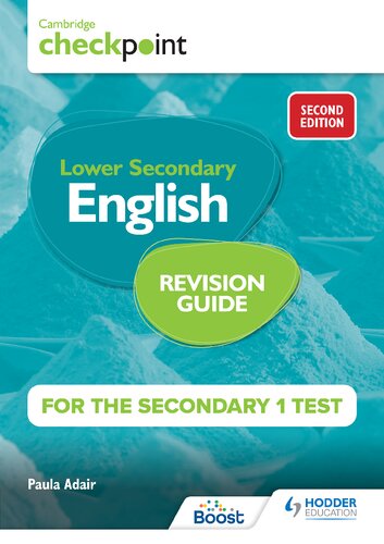 Cambridge Checkpoint Lower Secondary English Revision Guide for the Secondary 1 Test