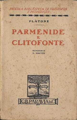 Parmenide. Clitofonte