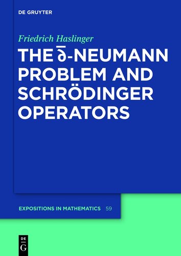 D-bar Neumann Problem and Schrodinger Operators