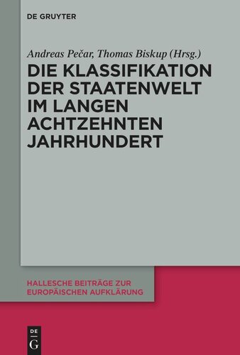 Die Klassifikation der Staatenwelt im langen achtzehnten Jahrhundert