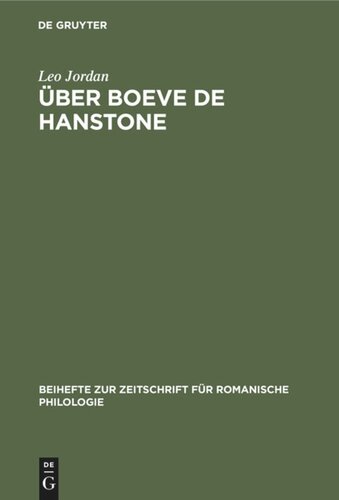 Über Boeve de Hanstone