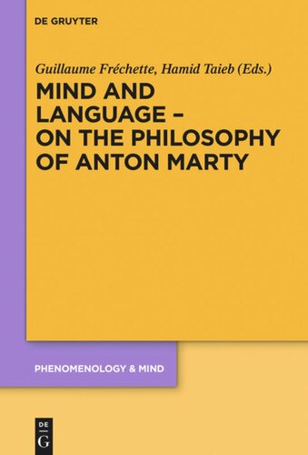 Mind and Language – On the Philosophy of Anton Marty