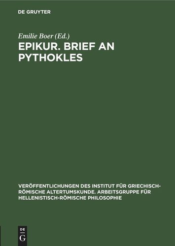 Epikur. Brief an Pythokles