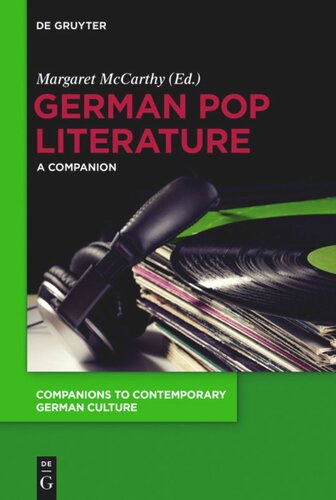 German Pop Literature: A Companion