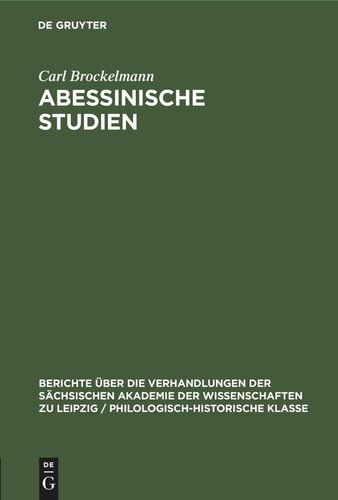 Abessinische Studien